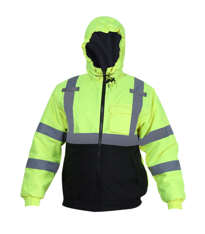 Forge-Hi-Vis-Bomber-Jacket Forge Hi Vis Bomber Jacket Work Wear Western PPE Yellow Reflective Safety
