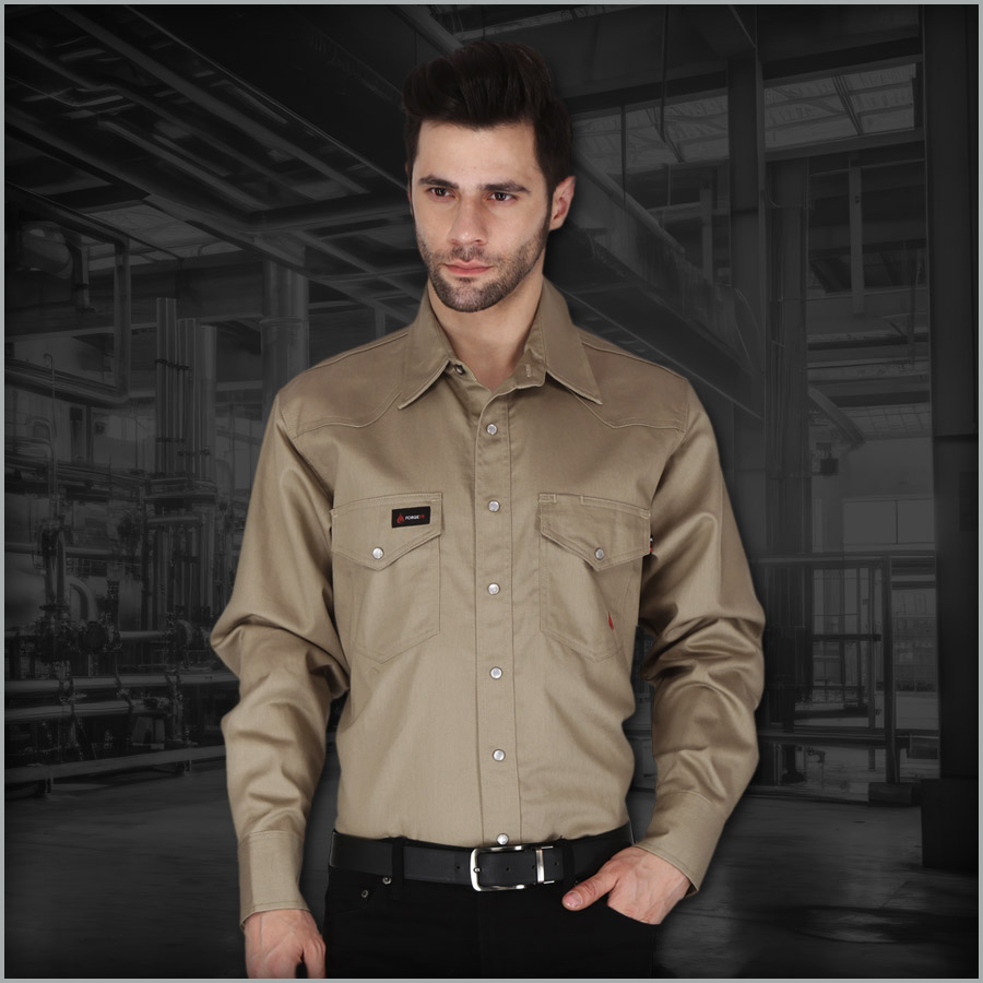 Featured-MFRSLD-002-P1 Men's Fire Resistant Long Sleeve Work Shirt
