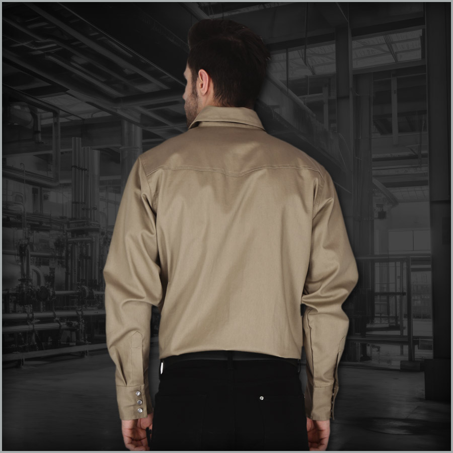 Featured-MFRSLD-002-P3 Men's Fire Resistant Long Sleeve Work Shirt